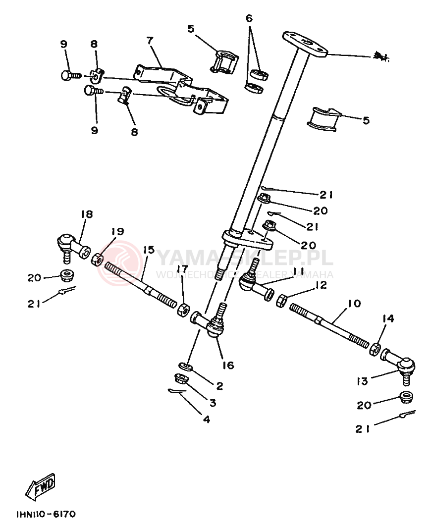 Schemat "Półki zawieszenia" do Yamaha YF60