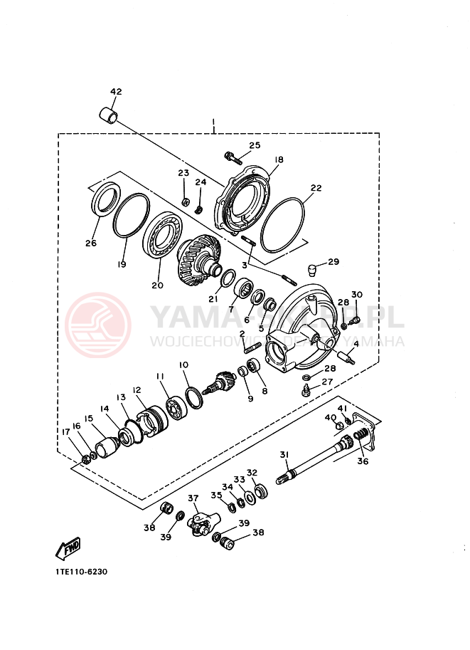 Schemat "WAŁ NAPĘDOWY" do Yamaha VIRAGO
