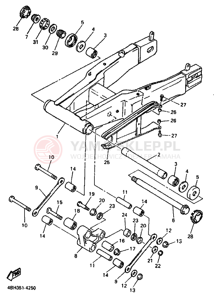 Schemat "wahacz" do Yamaha GTS1000