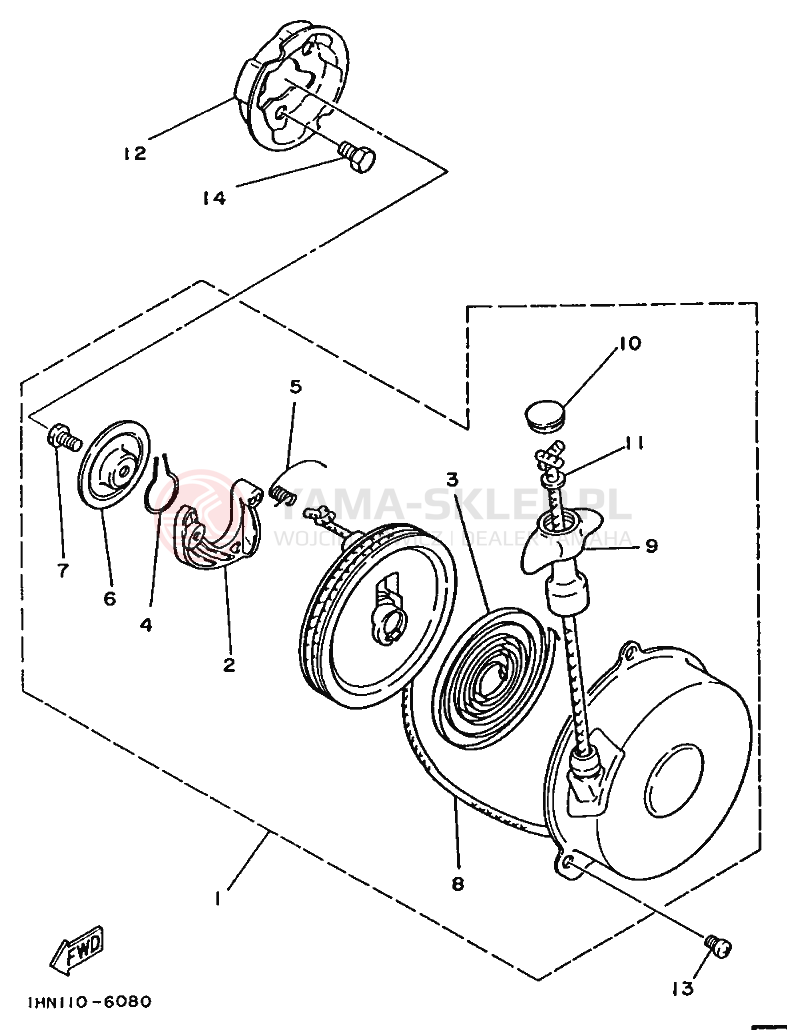 Schemat "rozrusznik" do Yamaha YF60