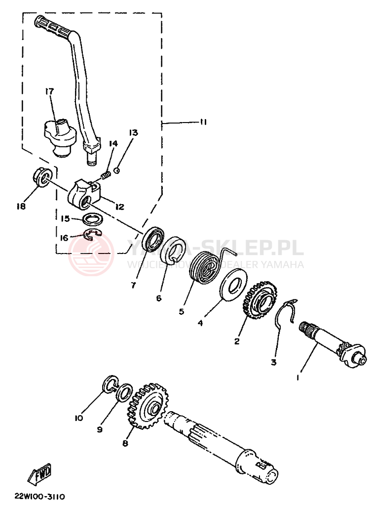 Schemat "rozrusznik" do Yamaha YZ80
