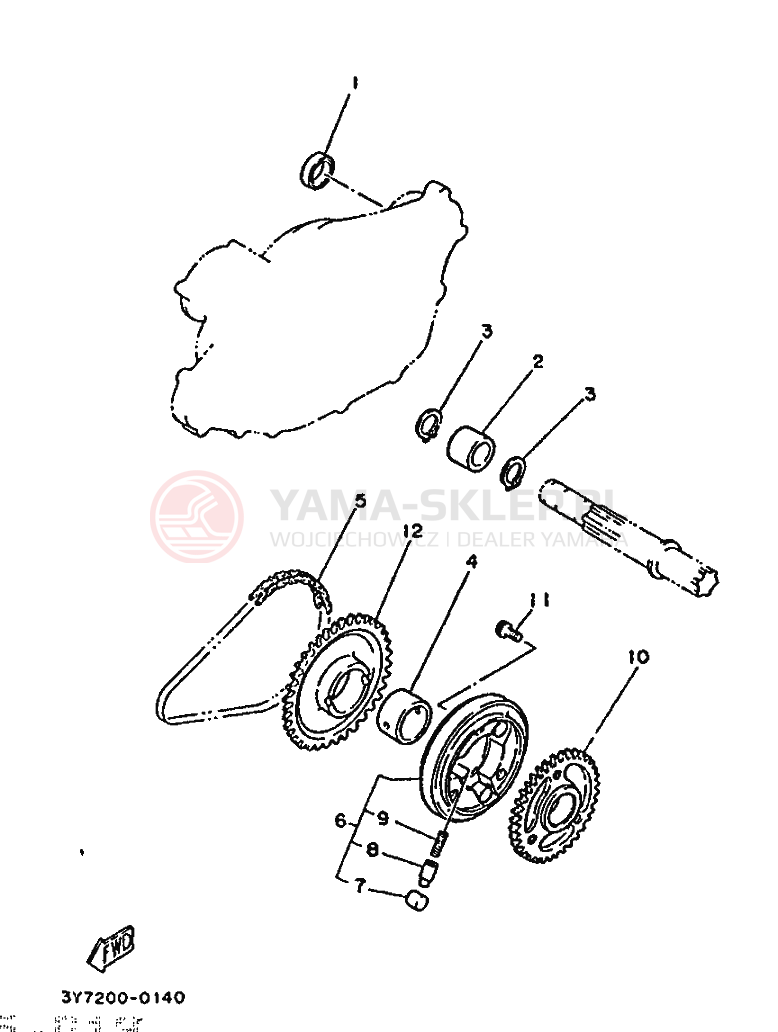 Schemat "rozrusznik" do Yamaha SR250
