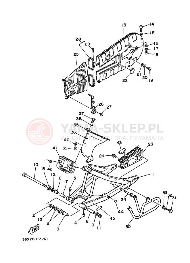 Schemat "wahacz" do Yamaha AG200
