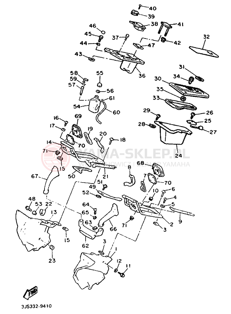 Schemat "elementy nadwozia" do Yamaha XVZ13TD VENTURE ROYAL