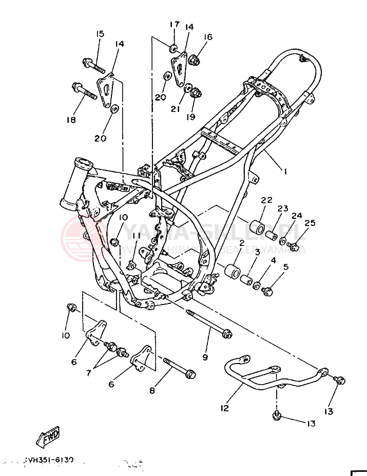 Schemat "rama" do Yamaha IT200S
