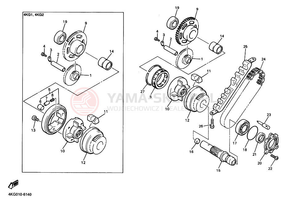 Schemat "rozrusznik" do Yamaha XJR1200
