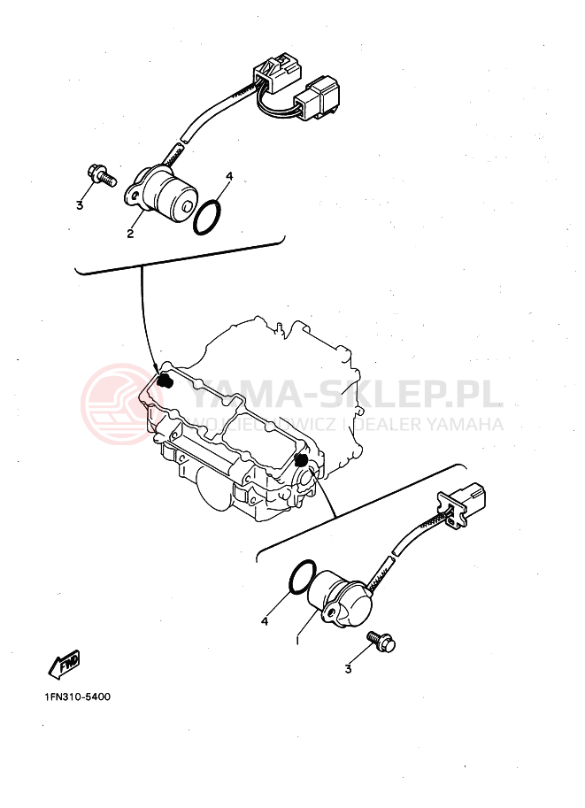 Schemat "Układ zapłonowy" do Yamaha FZ750