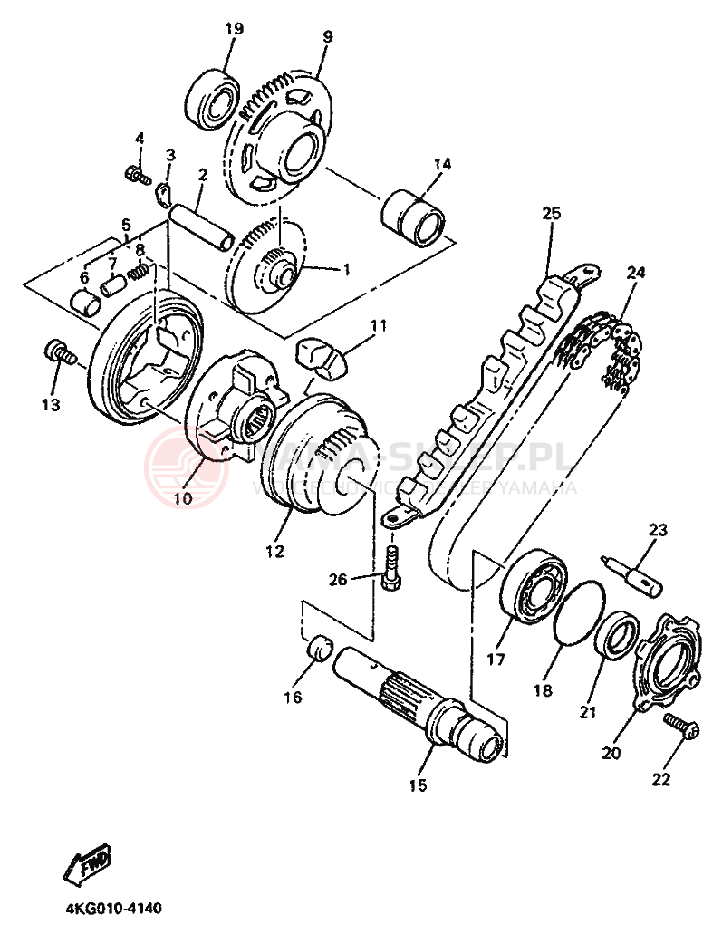 Schemat "rozrusznik" do Yamaha XJR1200