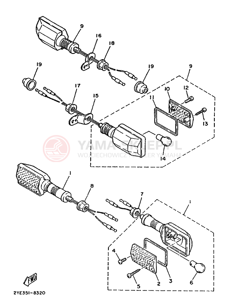 Schemat "cylinder" do Yamaha XT125