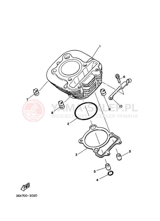 Schemat "cylinder" do Yamaha AG200E