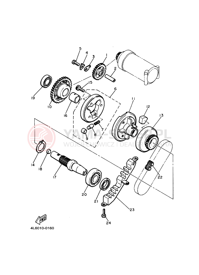 Schemat "rozrusznik" do Yamaha MAXIM