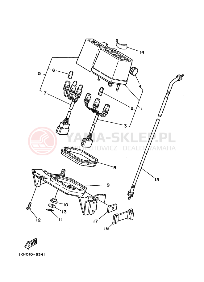 Schemat "licznik" do Yamaha XT225 SEROW