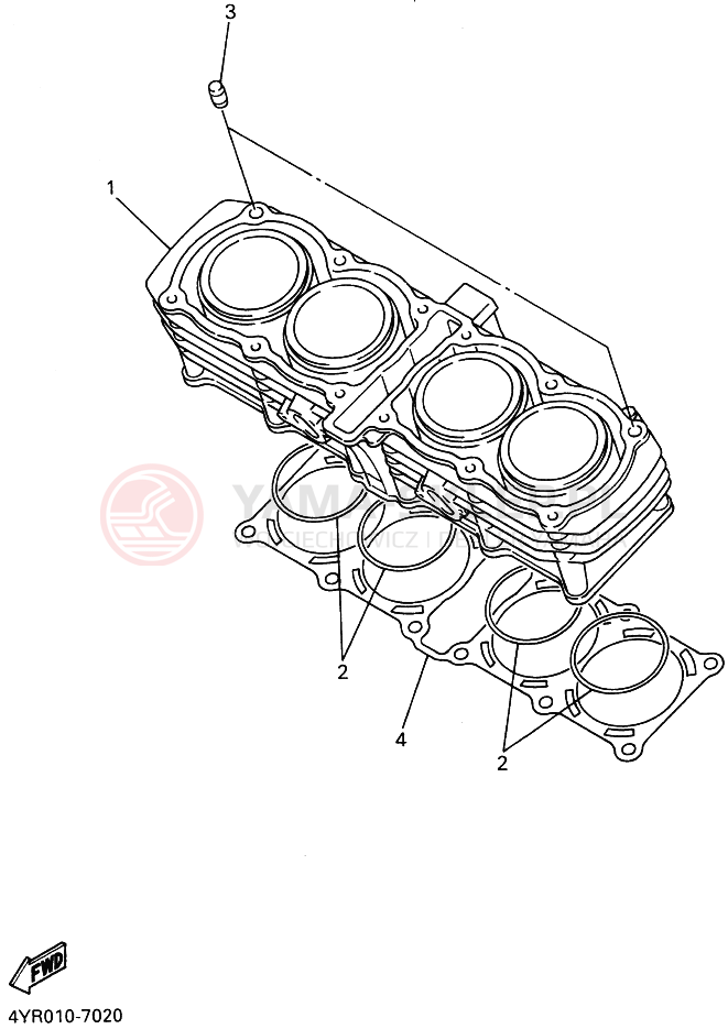 Schemat "cylinder" do Yamaha FZ400