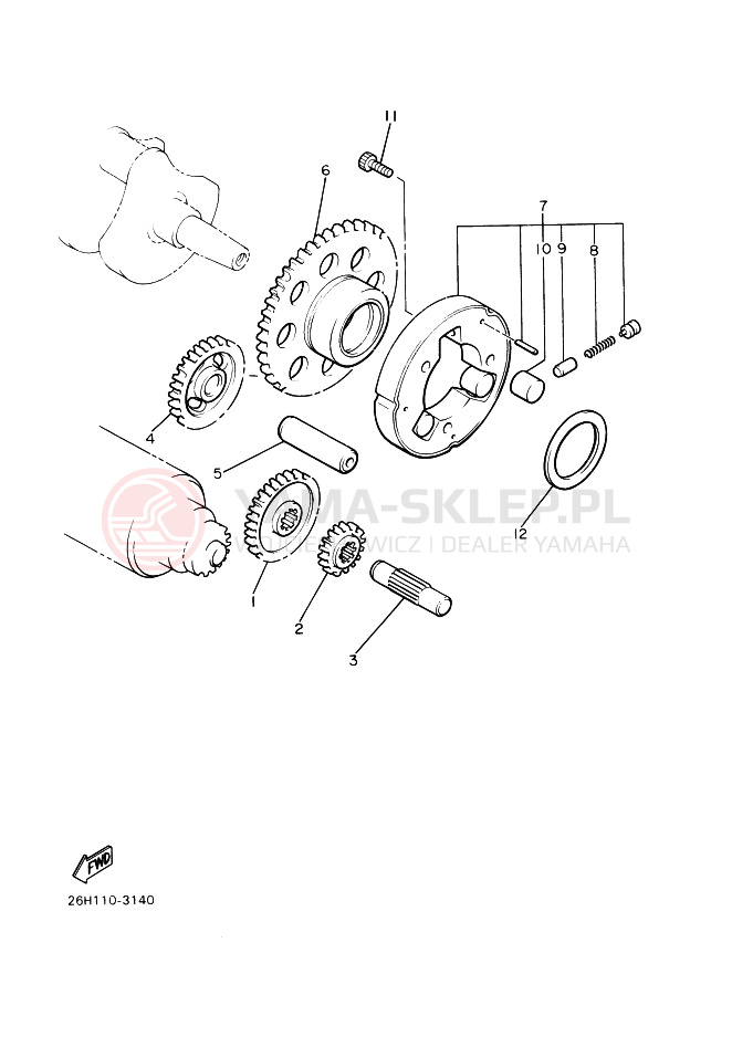 Schemat "rozrusznik" do Yamaha VMAX12 VMAX1200
