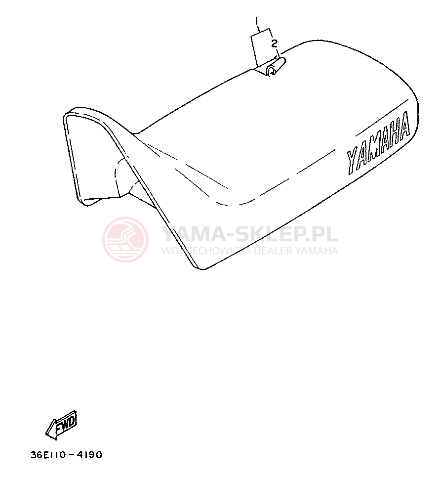Schemat "siedzenie" do Yamaha PW50S