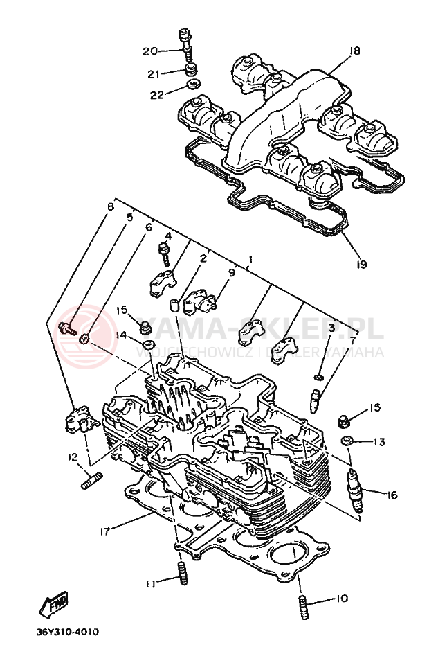 Schemat "głowica" do Yamaha FJ1200