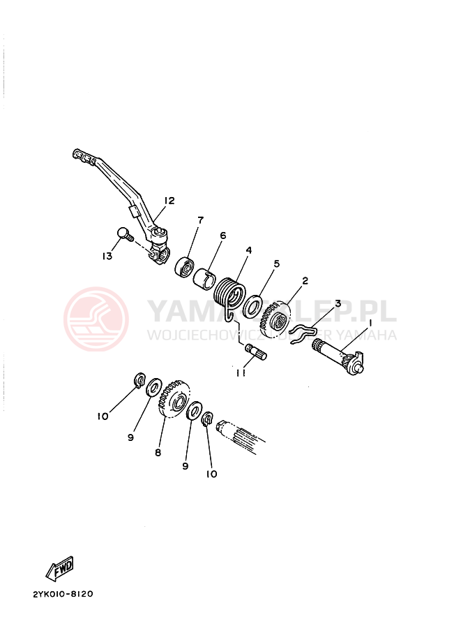 Schemat "rozrusznik" do Yamaha TDR240