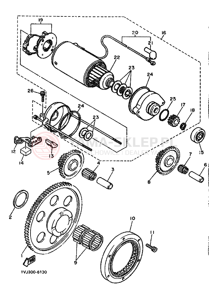 Schemat "rozrusznik" do Yamaha XT600ZS