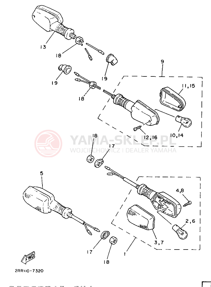 Schemat "cylinder" do Yamaha YSR80