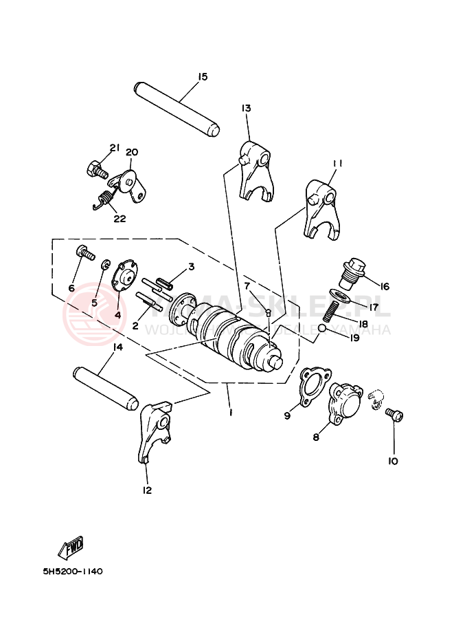 Schemat "Wodziki, automat" do Yamaha RX115