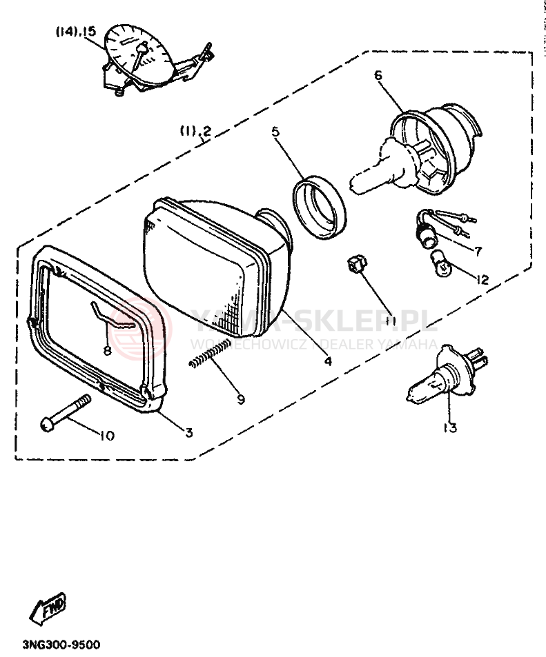 Schemat "układ elektryczny" do Yamaha XJ900