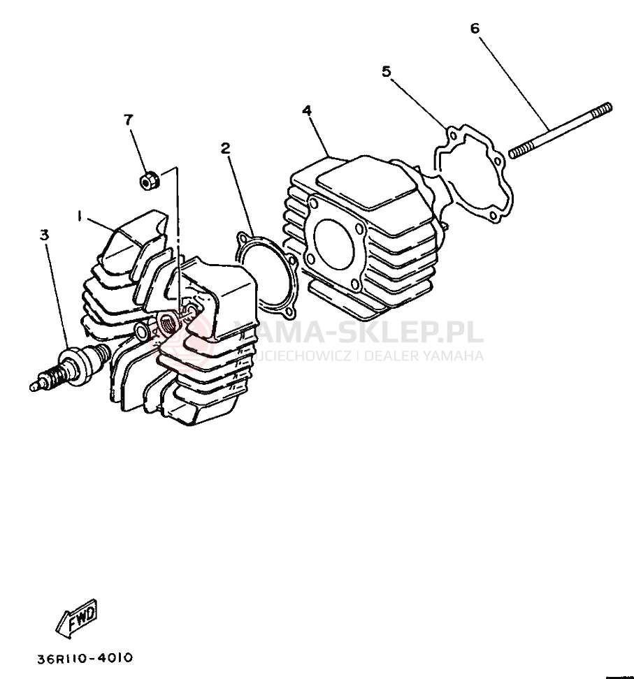 Schemat "głowica" do Yamaha YF60