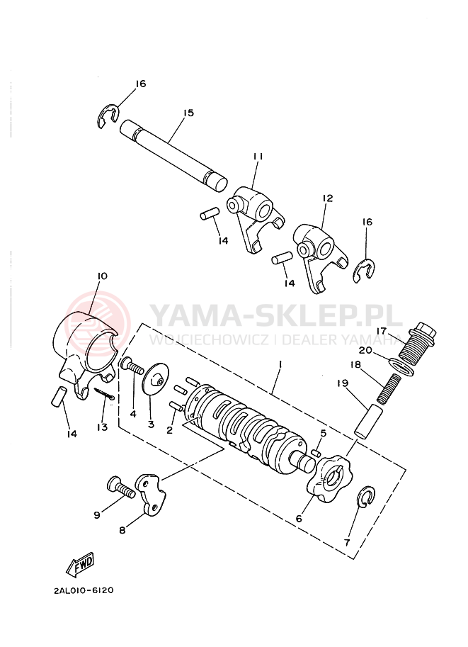 Schemat "Wodziki, automat" do Yamaha YSR50