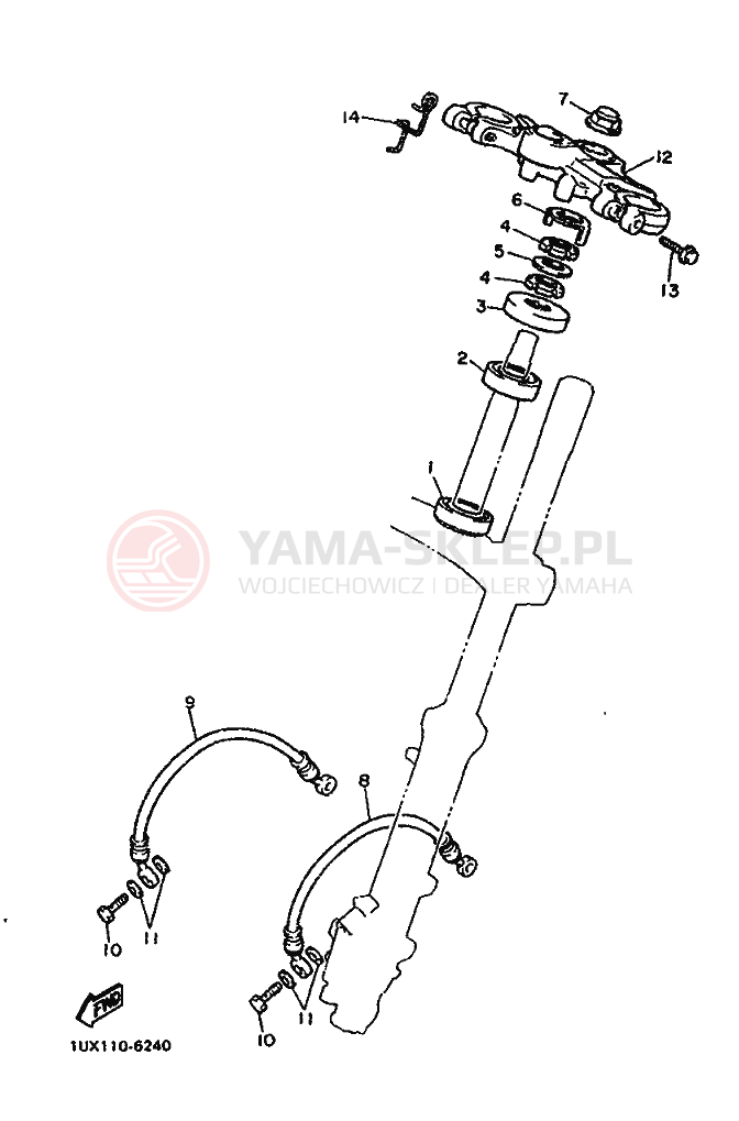Schemat "Półki zawieszenia" do Yamaha FJ1200