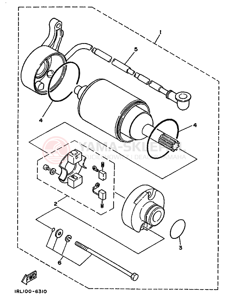 Schemat "rozrusznik" do Yamaha TW200E