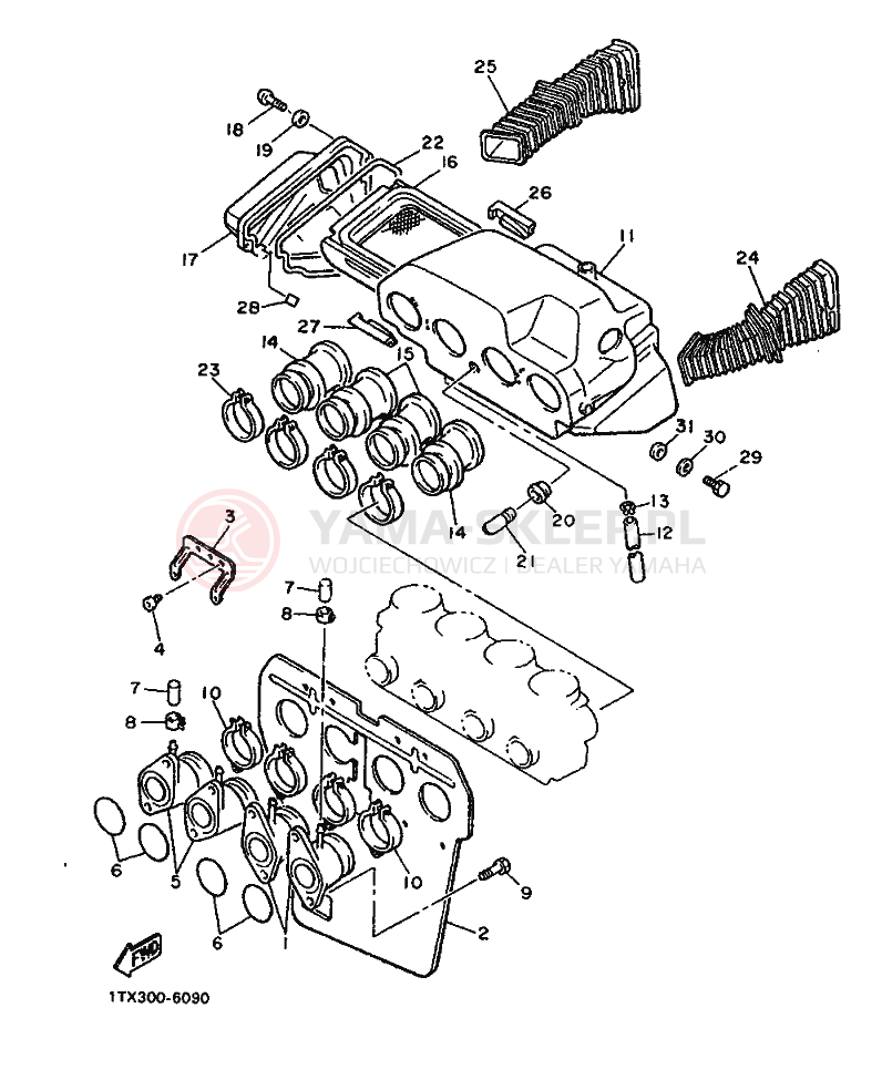 Schemat "Wtrysk paliwa" do Yamaha FJ1200