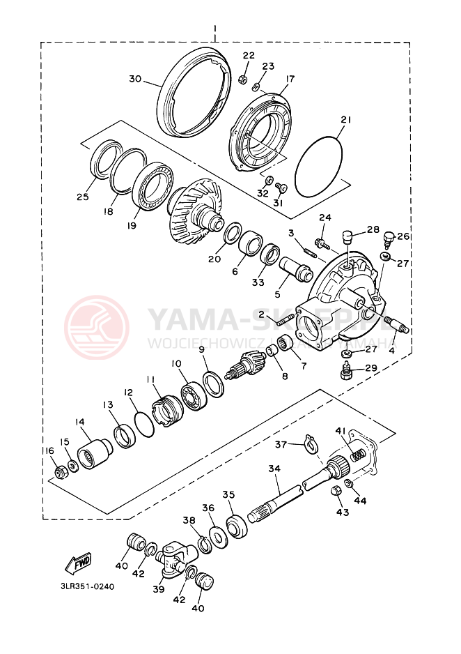 Schemat "Wał napędowy" do Yamaha VMX12 VMAX
