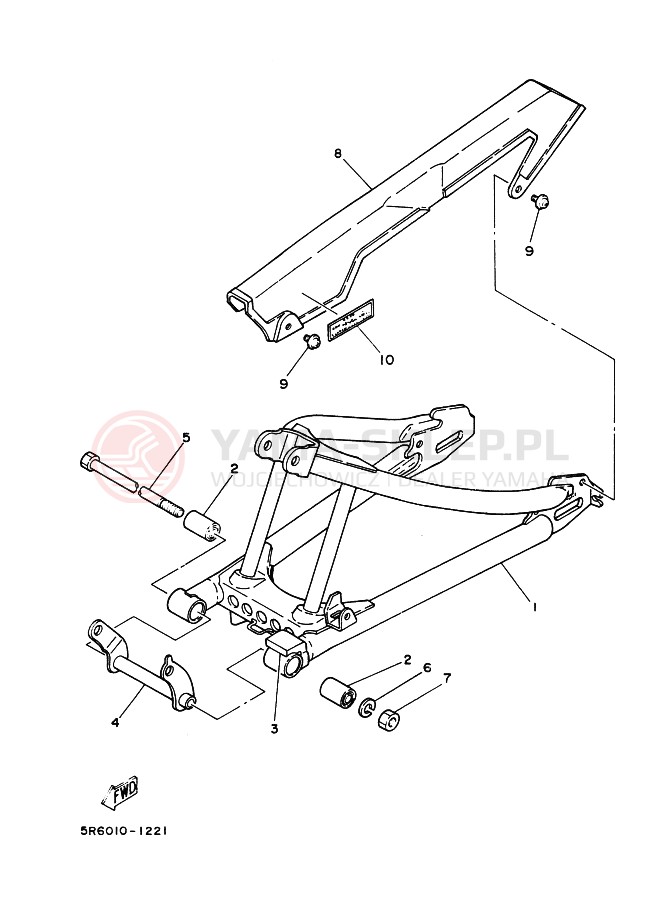 Schemat "wahacz" do Yamaha RZ50