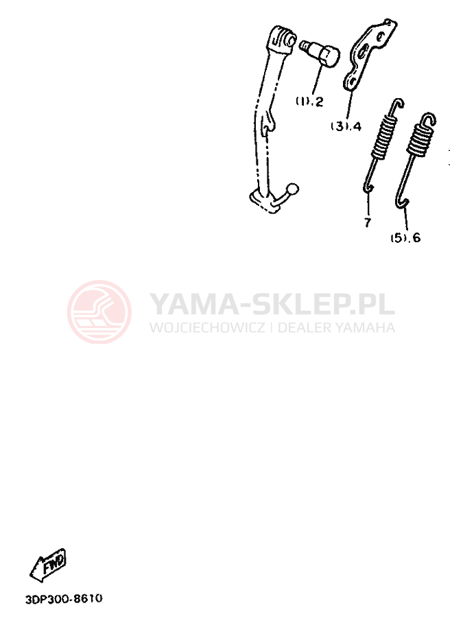 Schemat "Zawieszenie przód" do Yamaha XVZ12TD VENTURE ROYAL