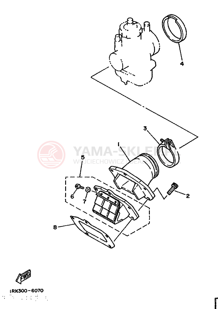 Schemat "Wtrysk paliwa" do Yamaha TZ250