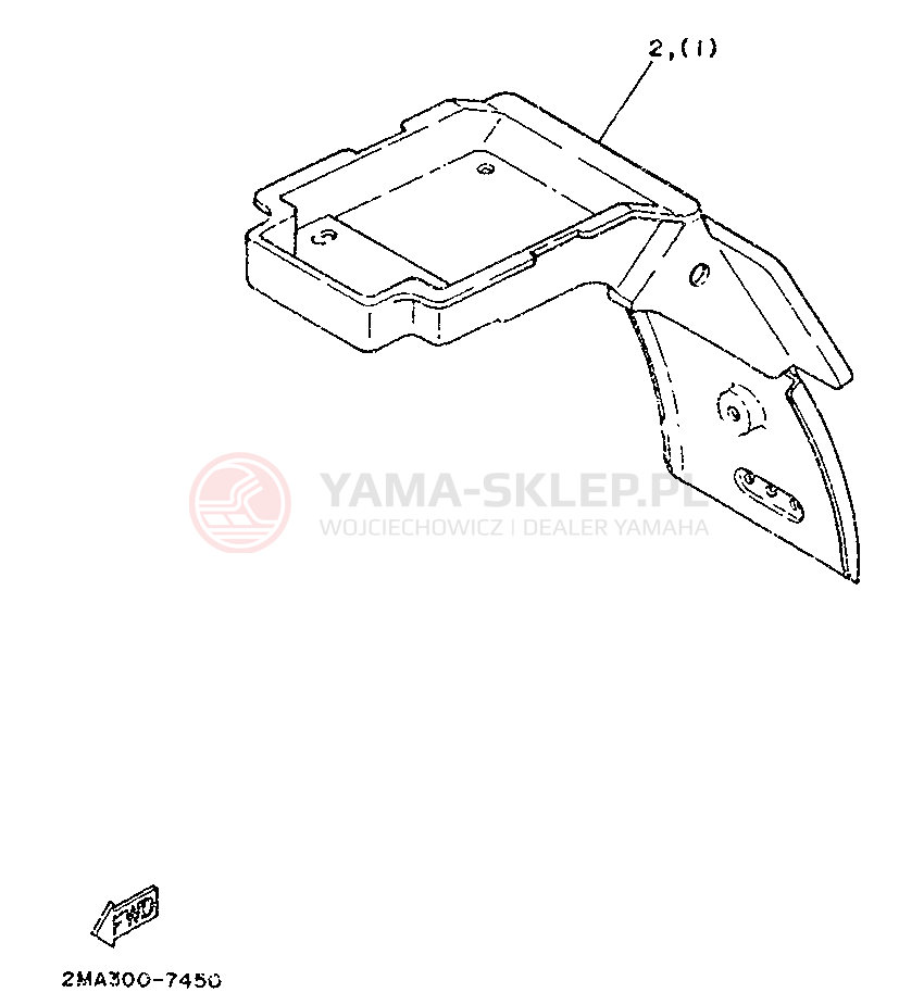 Schemat "Zawieszenie przód" do Yamaha TZR250