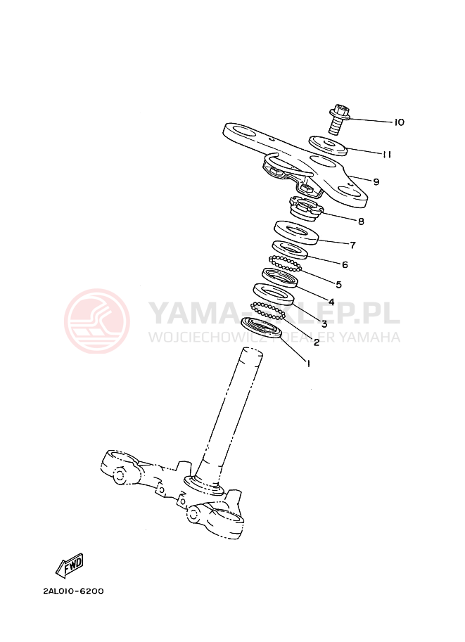 Schemat "Półki zawieszenia" do Yamaha YSR50