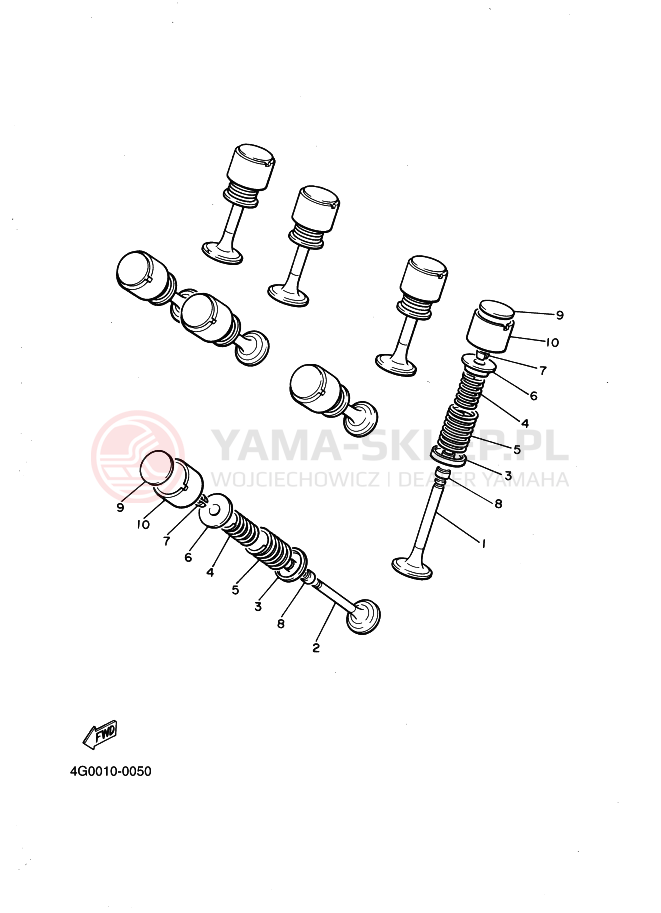 Schemat "zawory" do Yamaha XJ600