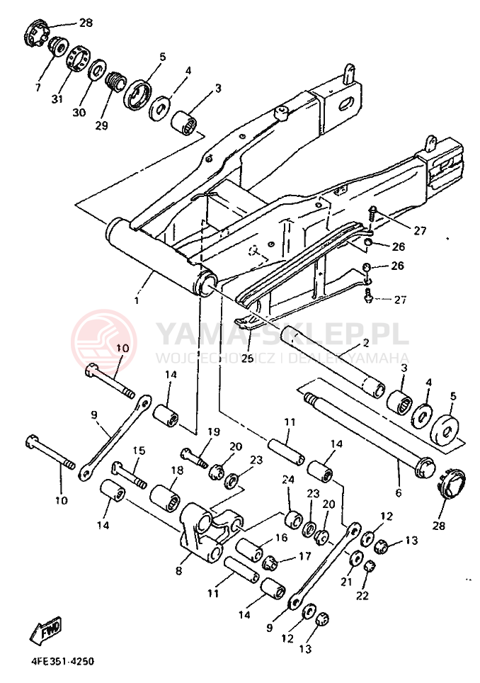 Schemat "wahacz" do Yamaha GTS1000A