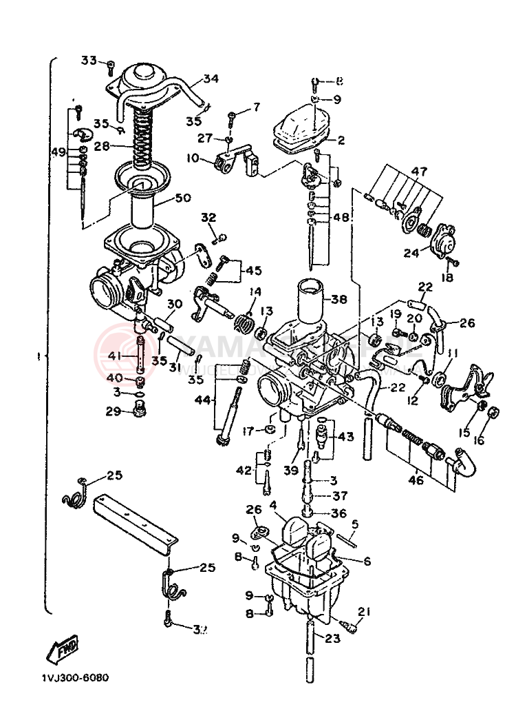 Schemat "Gaźnik" do Yamaha XT600Z