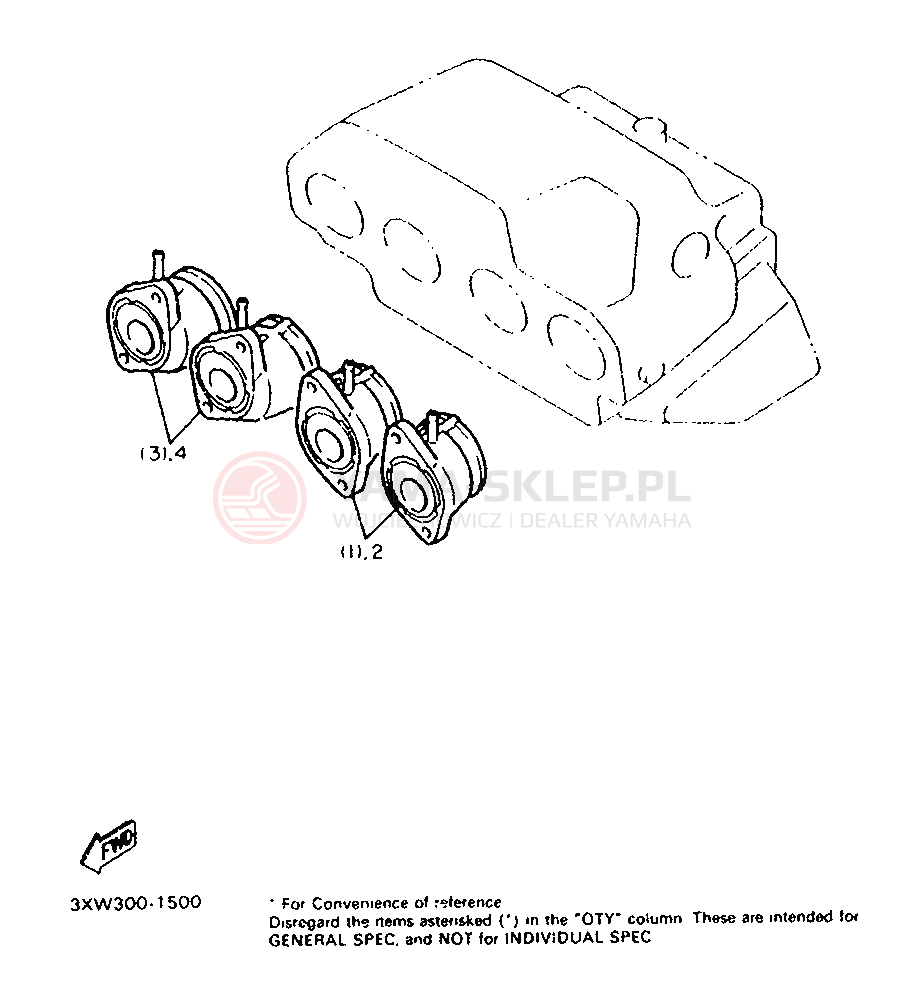 Schemat "Cięgno do odpalania" do Yamaha FJ1200