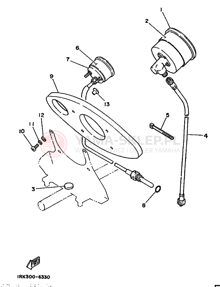 Schemat "licznik" do Yamaha TZ250