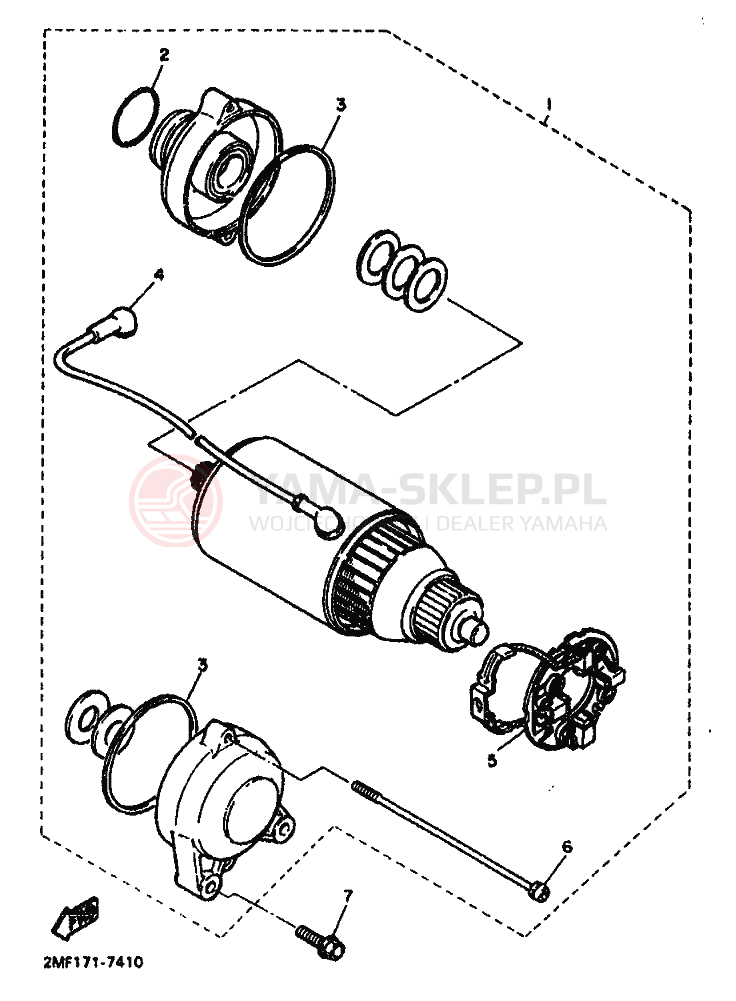 Schemat "rozrusznik" do Yamaha FZ750