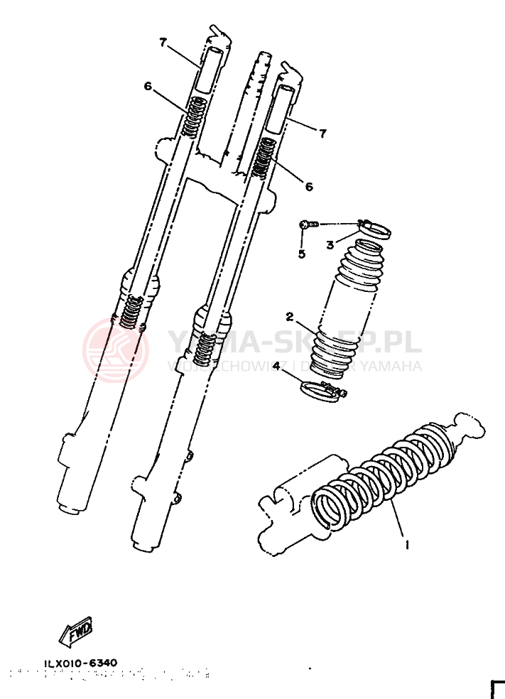 Schemat "alternator" do Yamaha YZ250