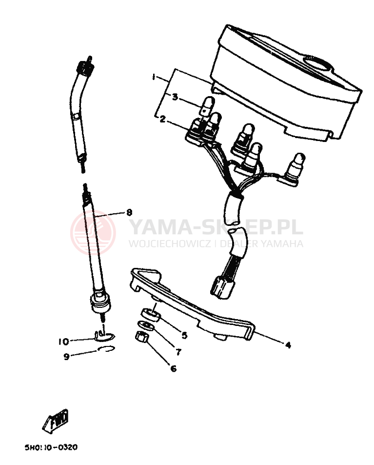 Schemat "licznik" do Yamaha SR125