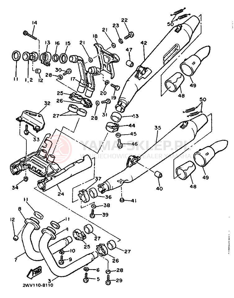 Schemat "Obudowa silnika" do Yamaha XVZ13TD VENTURE ROYAL