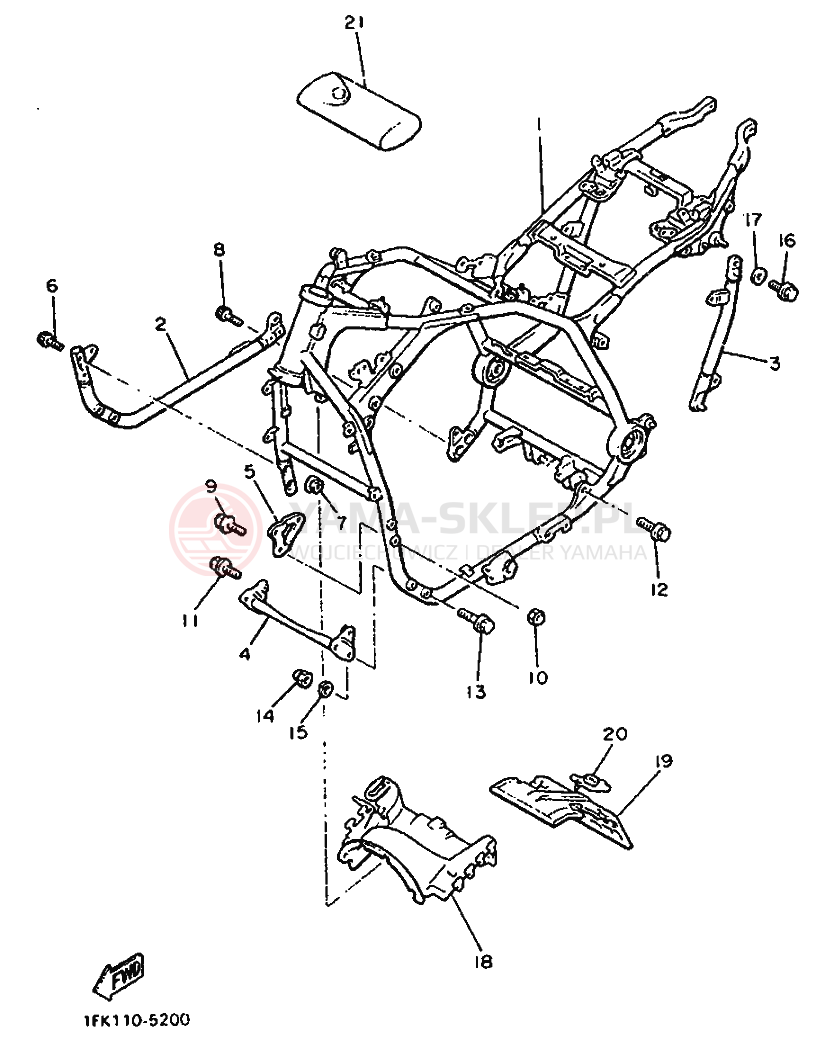 Schemat "rama" do Yamaha VMX1200