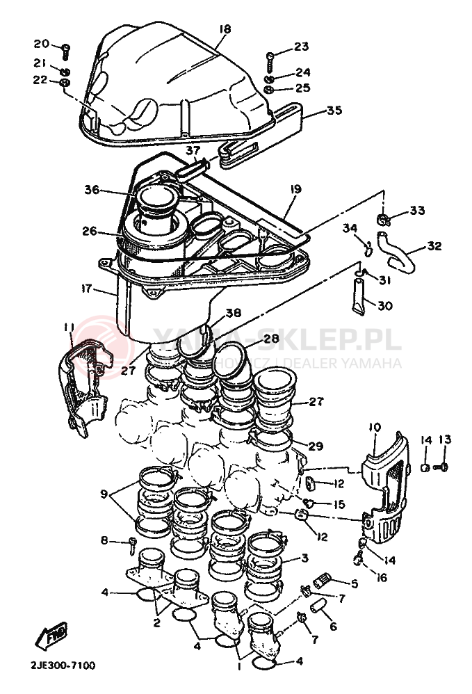 Schemat "Wtrysk paliwa" do Yamaha FZX750