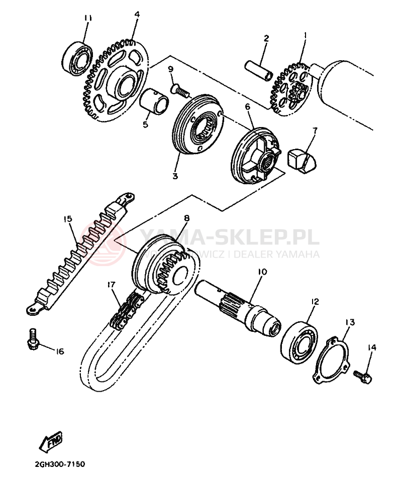 Schemat "rozrusznik" do Yamaha FZR1000