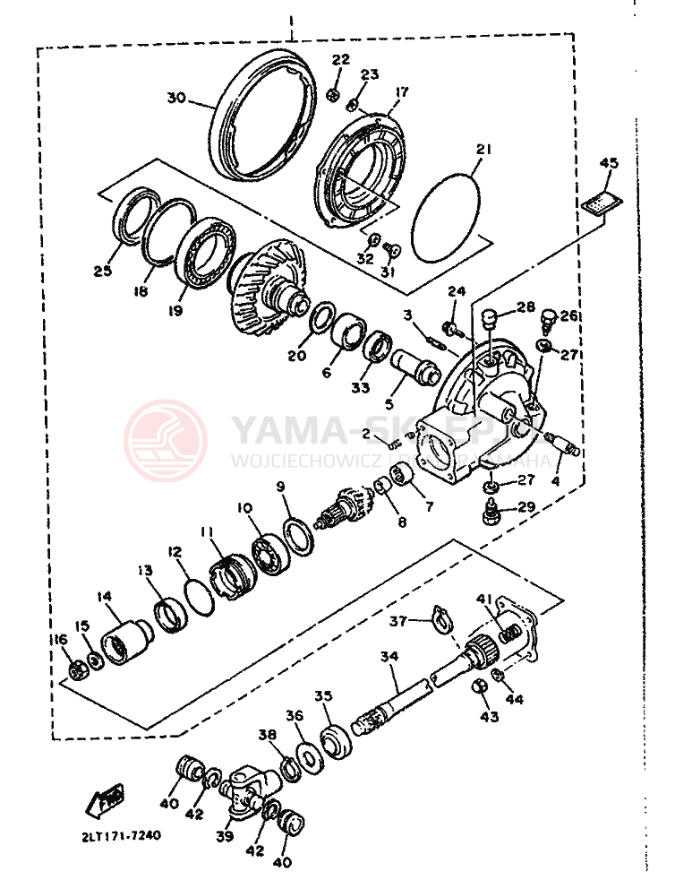 Schemat "Wał napędowy" do Yamaha VMX1200