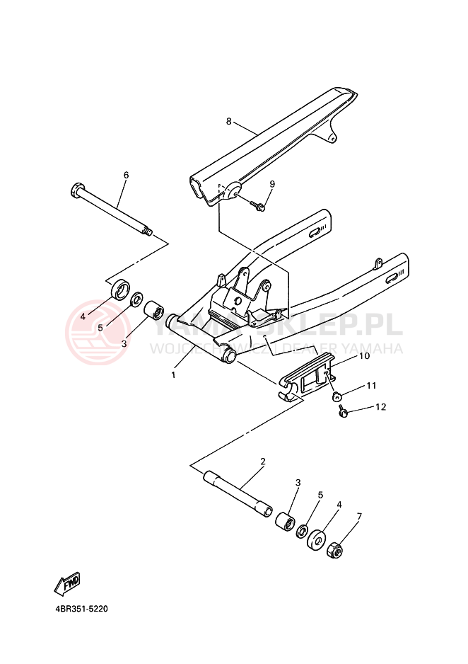 Schemat "wahacz" do Yamaha XJ600N